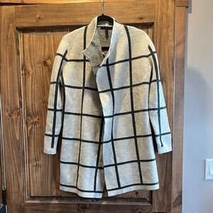 Banana Republic Gray and Black Cardigan Sweater